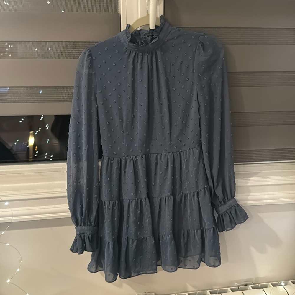 Aqua: Blue Ruffle Party dress